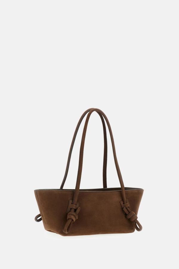 Hereu Fleca Nubuck Shoulder Bag - Brown