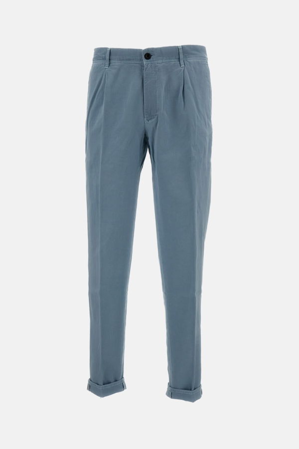 Incotex Trousers Tapered Fit - Clear Blue