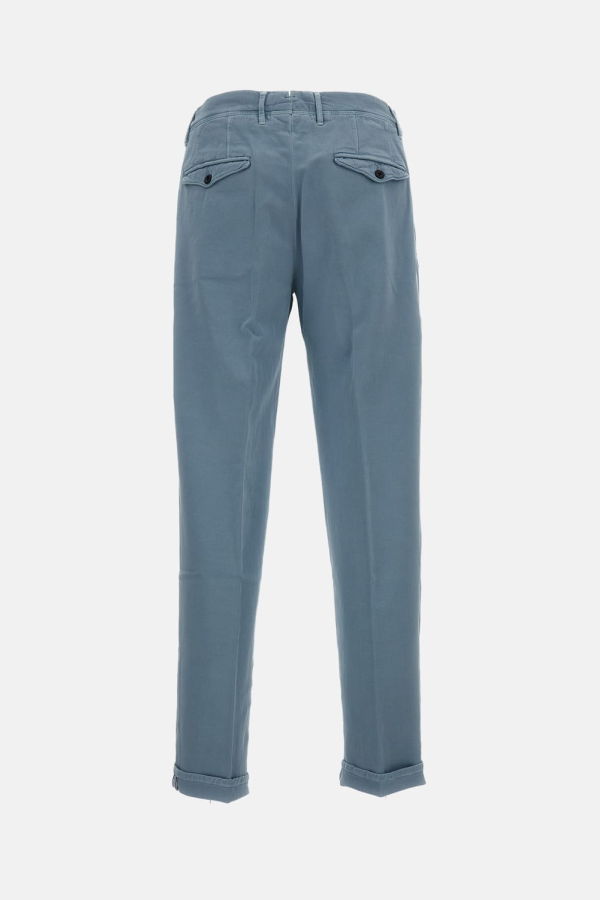Incotex Trousers Tapered Fit - Clear Blue