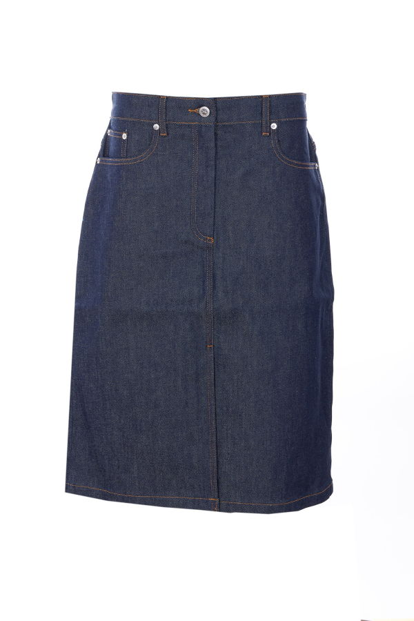 A.P.C. Denim Midi Skirt - Blue