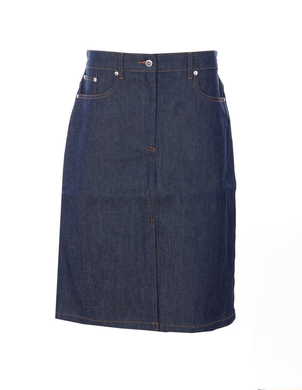 A.P.C. Denim Midi Skirt - Blue - Image 1 of 4