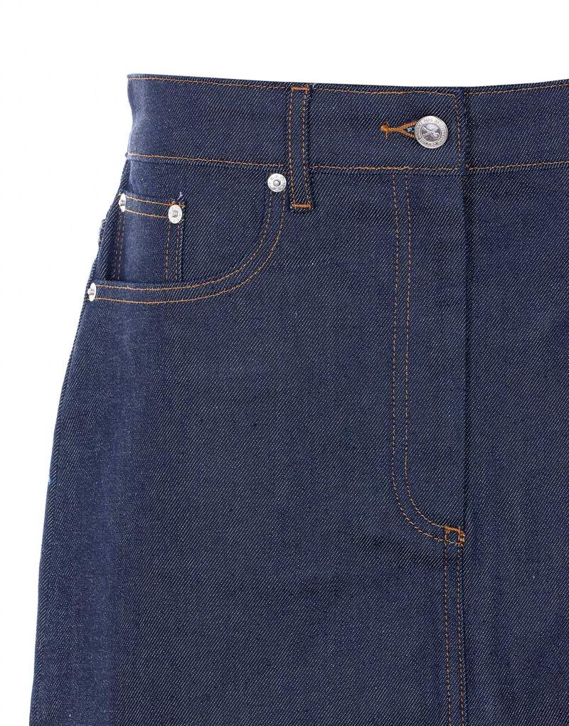 A.P.C. Denim Midi Skirt - Blue