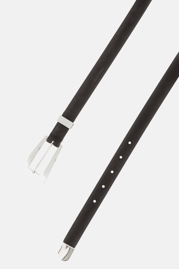 khaite Lucca Leather Belt - Brown