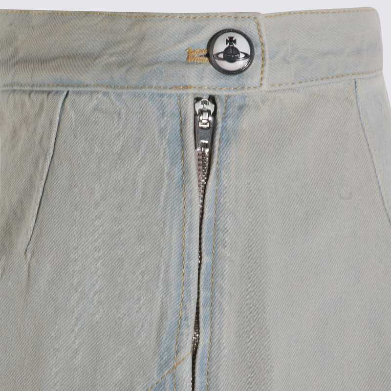 Vivienne Westwood Cotton Skirt - Light Blue