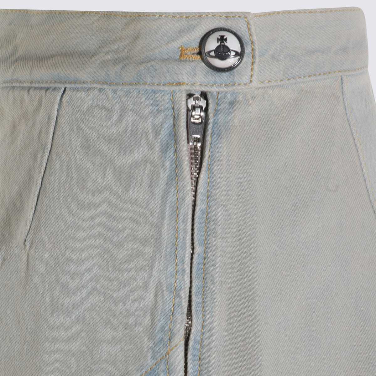 Vivienne Westwood Cotton Skirt - Light Blue - Image 3 of 4