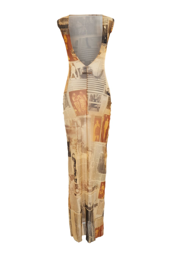 Jean Paul Gaultier Sleeveless Long Dress - Multicolor