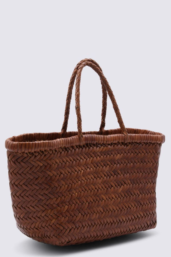 Dragon Diffusion Bamboo Triple Jump Small Tote Bag - Brown