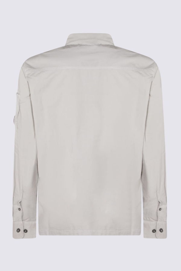 C.P. Company White Cotton Shirt - Dove