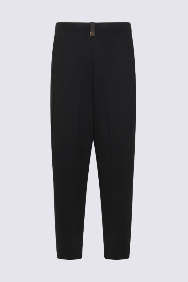 Fabiana Filippi Navy Cotton Pants - Blue