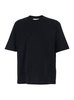 Ami Alexandre Mattiussi Crewneck with ADC Embroidery T-Shirt - Black - Thumbnail 1