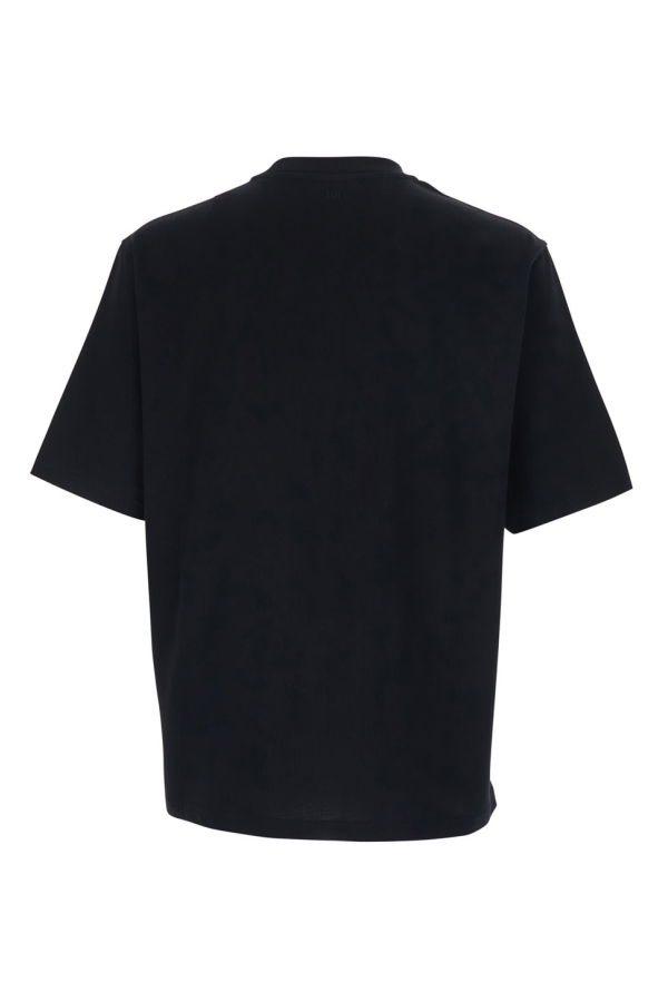 Ami Alexandre Mattiussi Crewneck with ADC Embroidery T-Shirt - Black