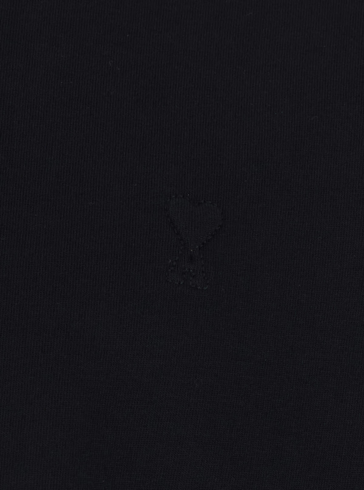 Ami Alexandre Mattiussi Crewneck with ADC Embroidery T-Shirt - Black - Image 3 of 3