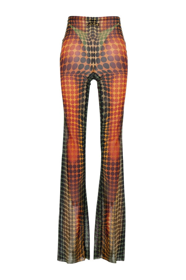 Jean Paul Gaultier High Waist All-Over Print Pants - Multicolor