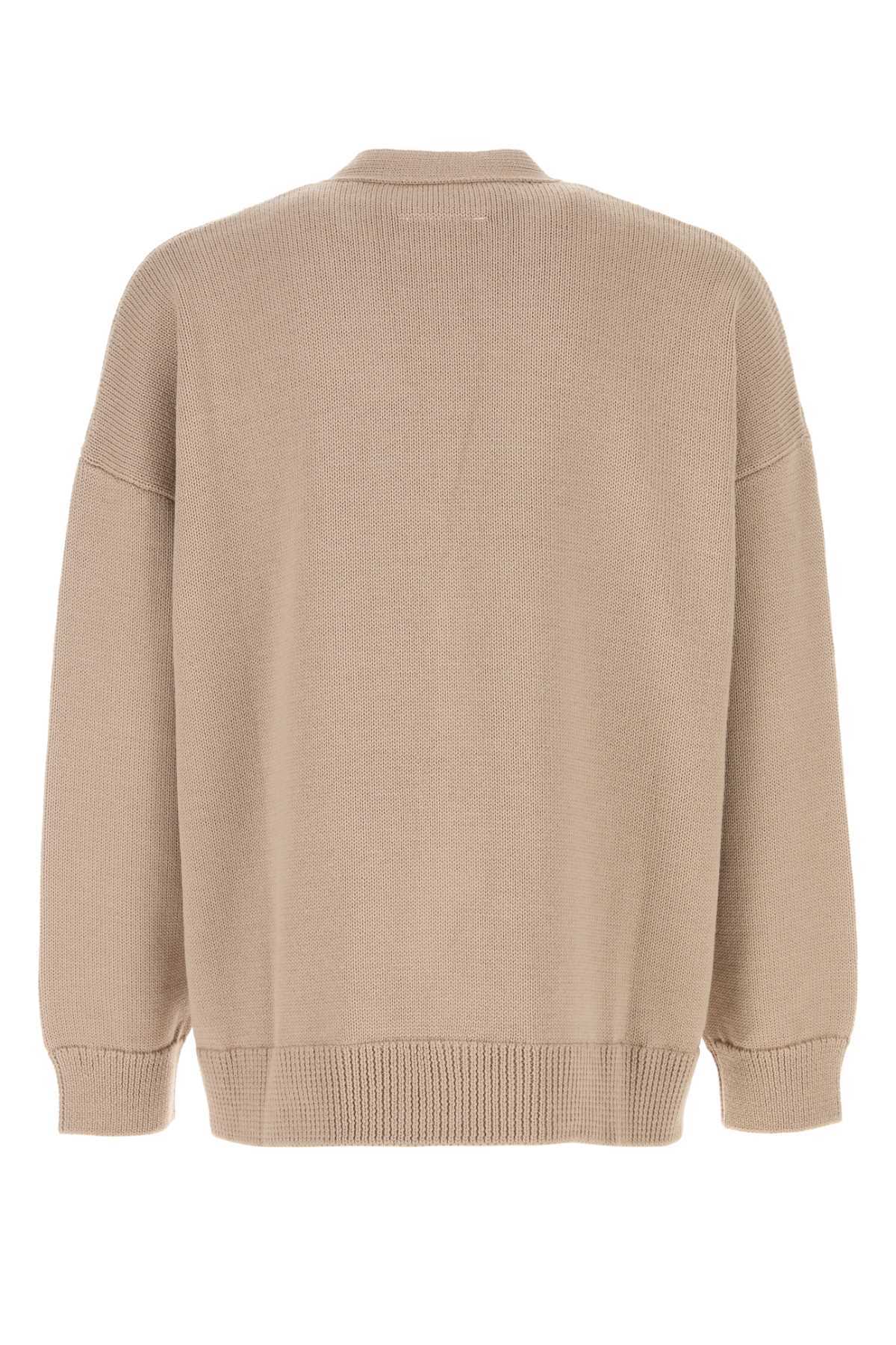 MM6 Maison Margiela Wool And Acrylic Cardigan - Sand - Image 2 of 2