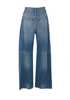 MM6 Maison Margiela Wide Leg Jeans - Blue - Thumbnail 2