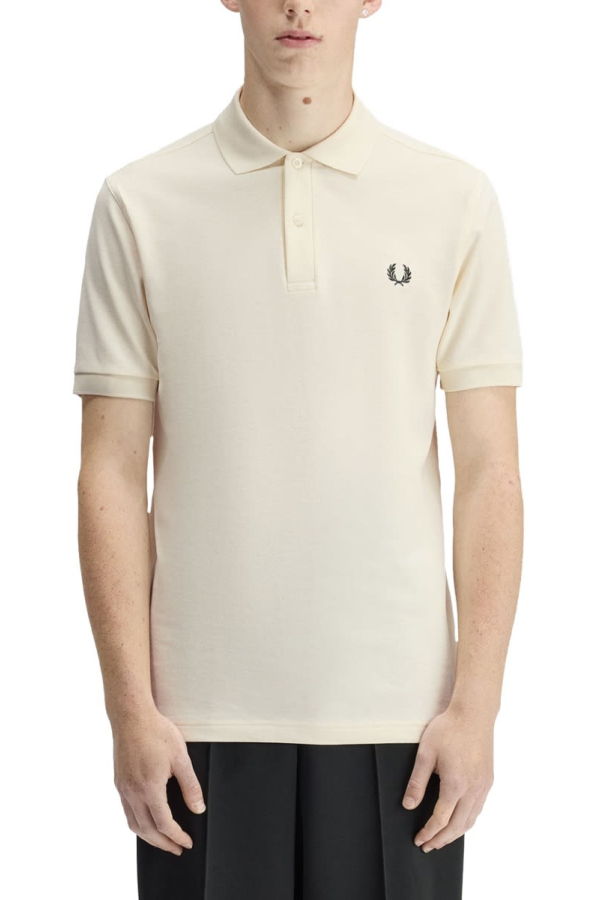 Fred Perry Polo With Logo Polo Shirt - Ivory