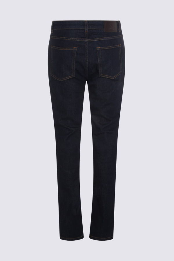 Etro Dark Blue Cotton Jeans - Blue