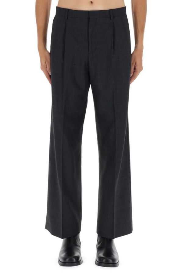 Sunflower Wide Pleated Pants - Gray