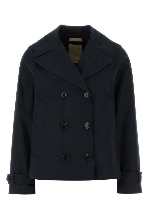 Woolrich Cotton Trench Coat - Melton Blue