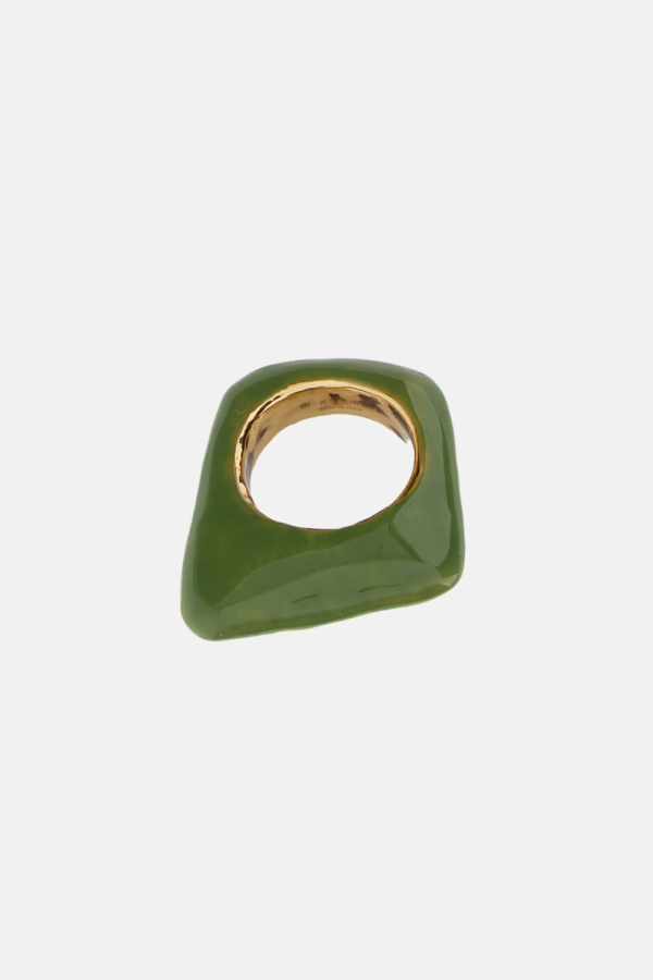 Marni Trapeze Ring - Green