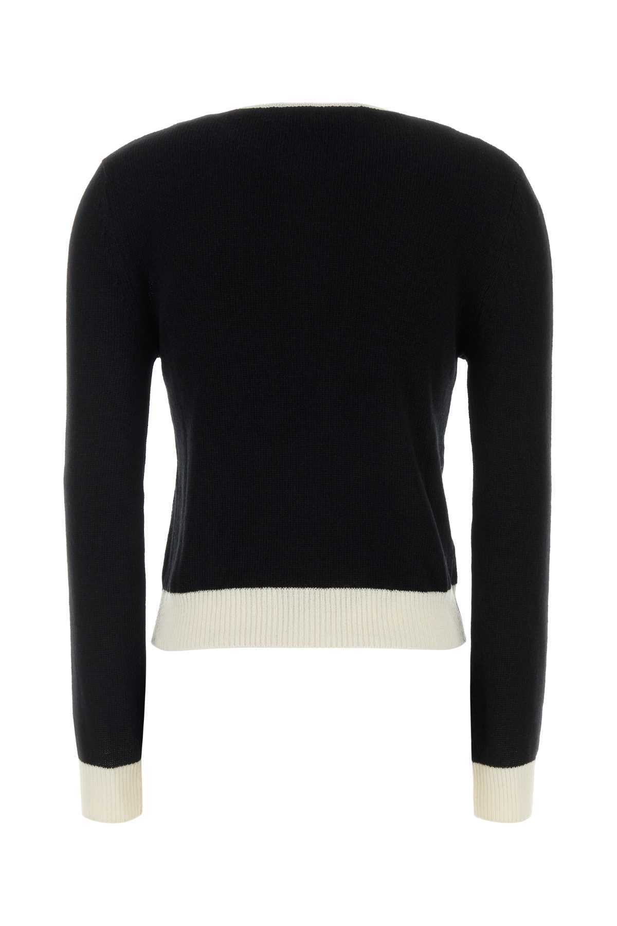 Marni Black Wool Blend Cardigan - Black - Image 2 of 2