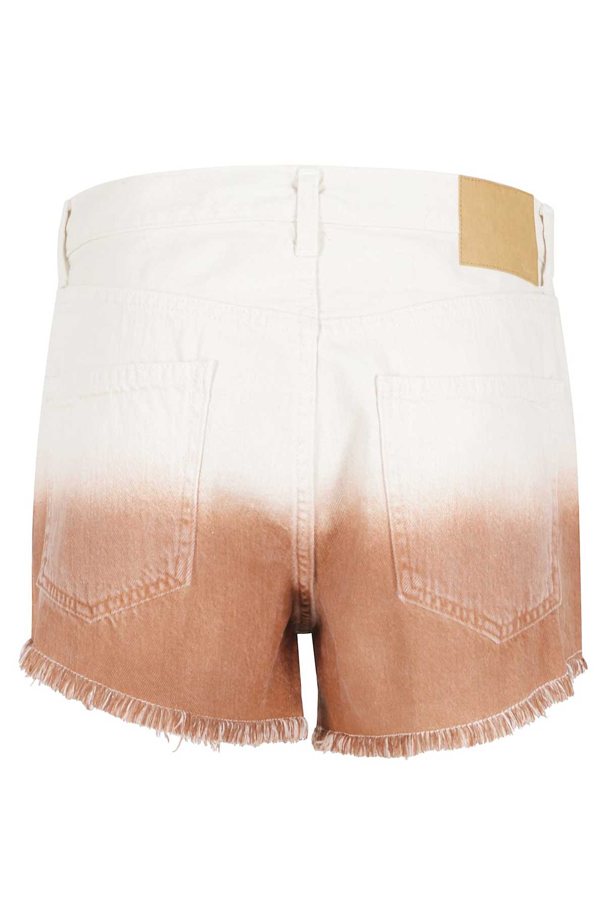 Alanui Shades Of Eden Denim Shorts - White Brown - Image 2 of 2