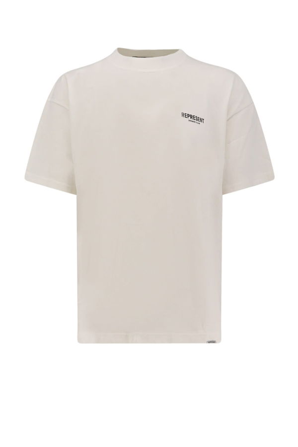 Represent Owners Club Cotton T-Shirt - Flat White