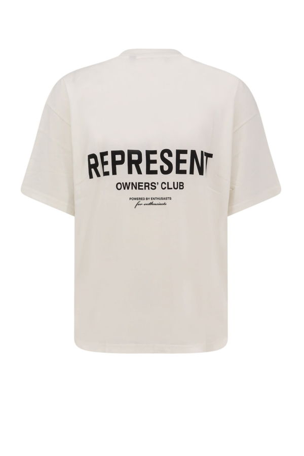 Represent Owners Club Cotton T-Shirt - Flat White