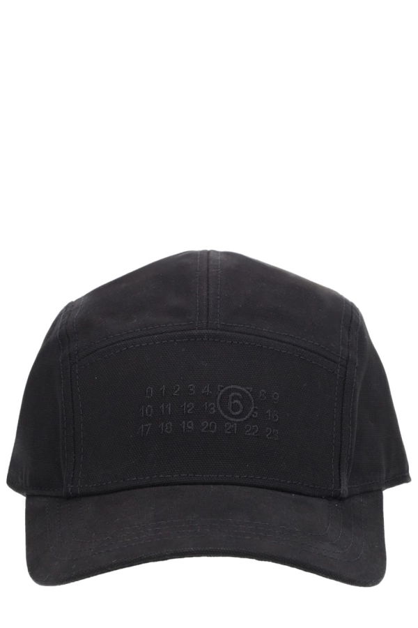 MM6 Maison Margiela Baseball Hat With Logo - Black