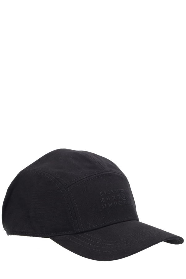 MM6 Maison Margiela Baseball Hat With Logo - Black