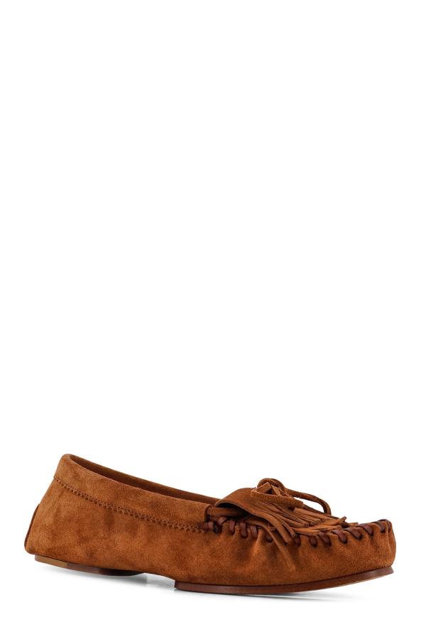 Paris Texas Indiana Suede Loafers - Brandy