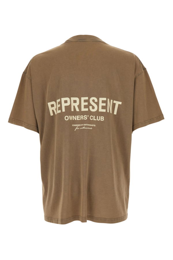 Represent Logo Front and Maxi Logo Back T-Shirt - Brown