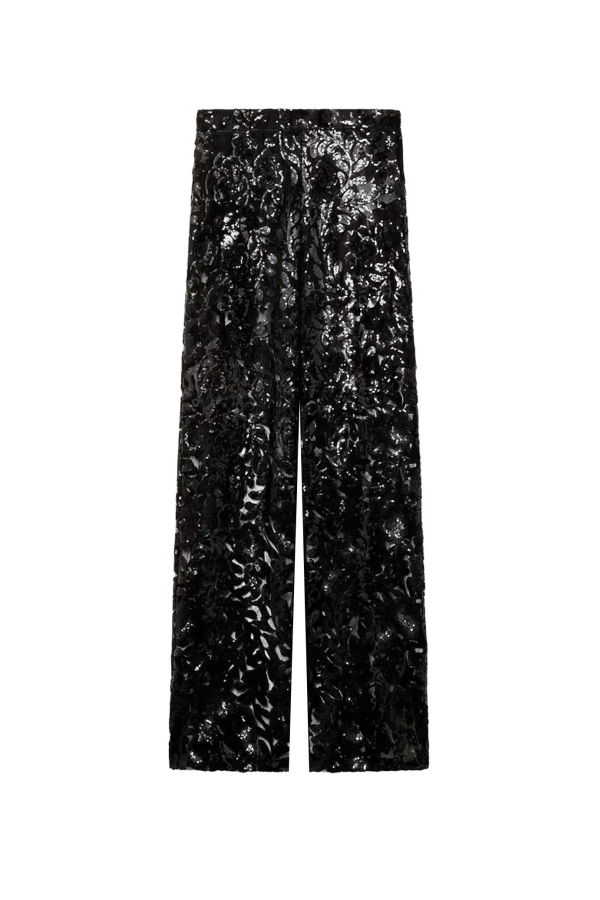 Golden Goose Onia Tulle Trousers With Sequins - Black