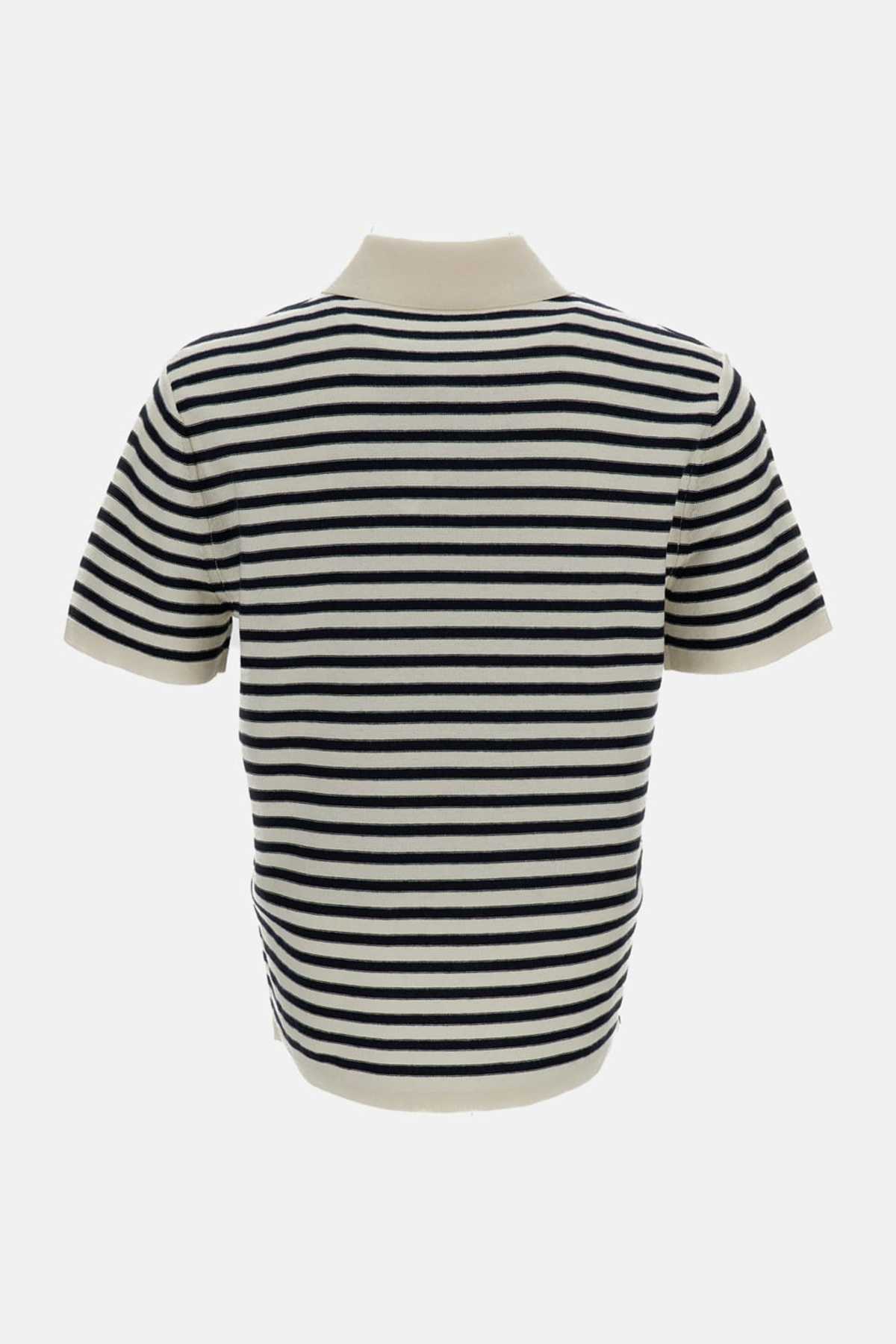 A.P.C. Eliot Striped Polo Shirt - White - Image 2 of 3