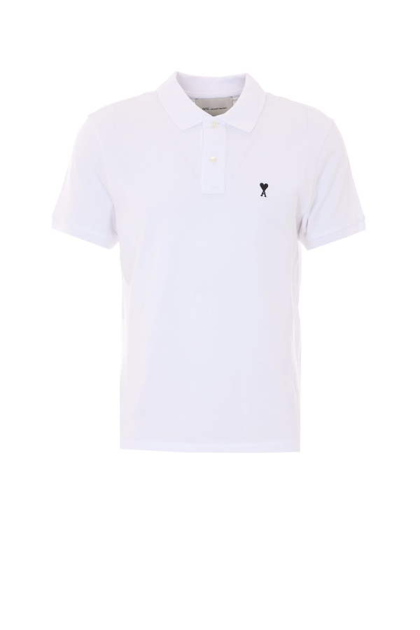 Ami Alexandre Mattiussi Ami De Coeur Polo Shirt - White