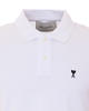 Ami Alexandre Mattiussi Ami De Coeur Polo Shirt - White - Thumbnail 4