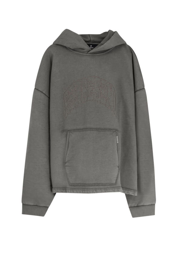 Represent Embellished Hoodie - Stained Black