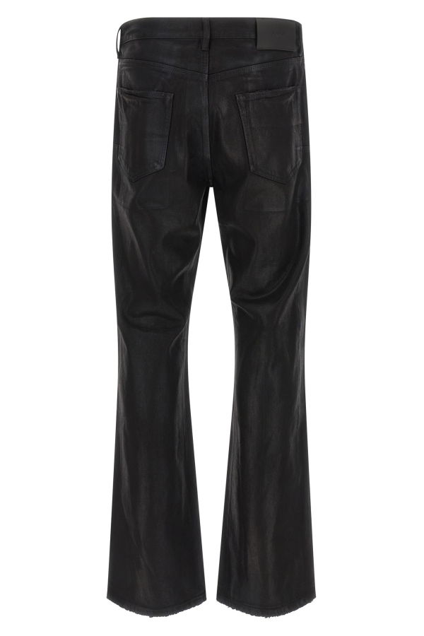 PURPLE P026 Rinsed Foil Boot Jeans - Black