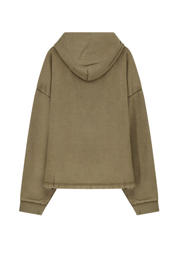 Represent Embellished Hoodie Sweatshirt - Vintage Khaki