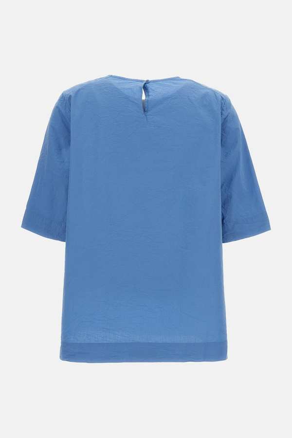 Casey Casey Simple Cotton Top - Clear Blue