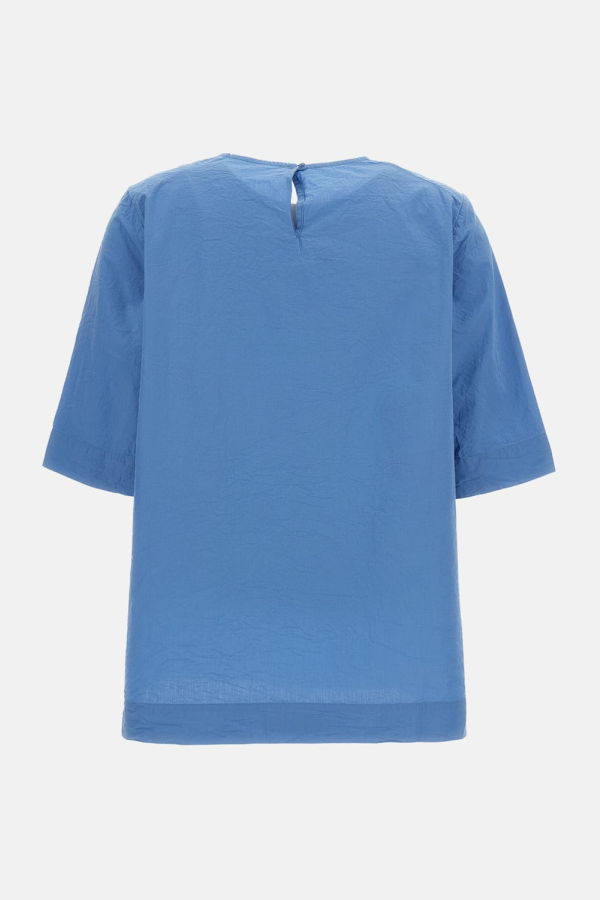 Casey Casey Simple Cotton Top - Clear Blue