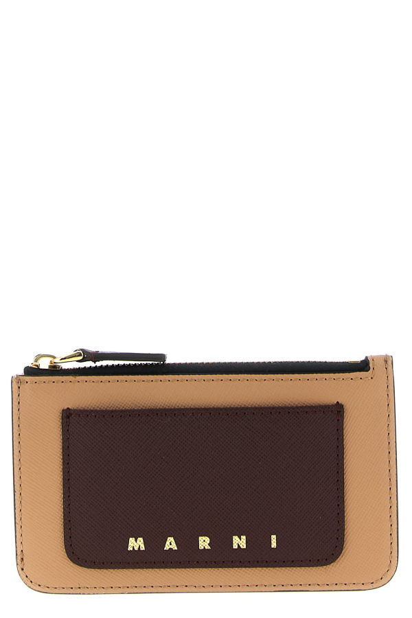 Marni Saffiano Leather Cardholder - Multicolor