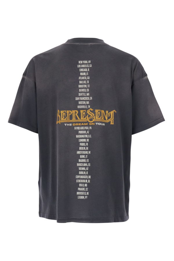 Represent Crew Neck Graphic Tee - Gray