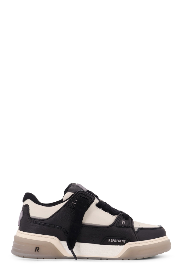 Represent Studio Leather Sneakers - Black/Vintage White