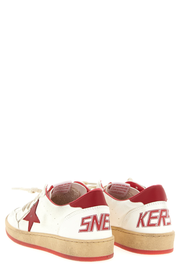 KIDS Golden Goose Ball Star Sneakers - Red