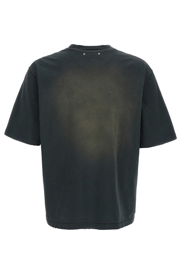 Golden Goose Used Dyed Cotton T-Shirt - Black