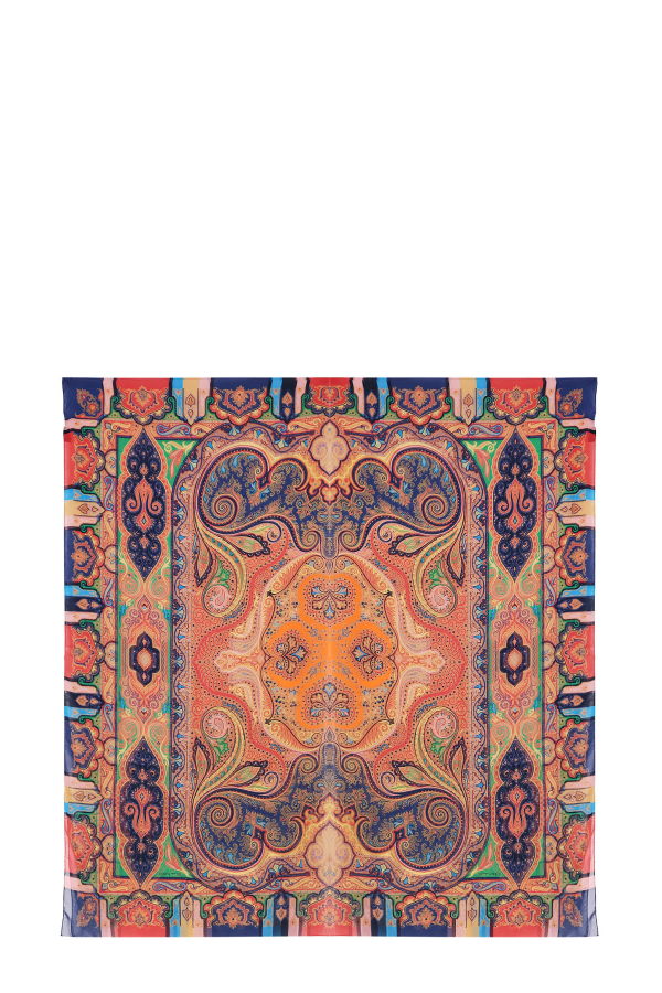 Etro Multicolor Silk Foulard Scarf - MultiColour