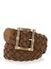 Etro Intrecciato Suede Belt - Brown - Thumbnail 1