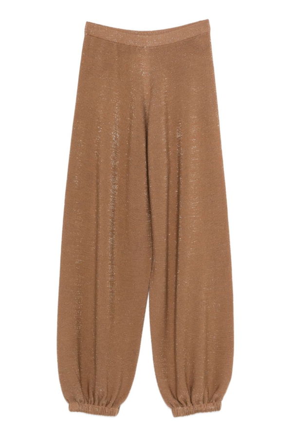 Fabiana Filippi Wool And Cotton Trousers - Brown