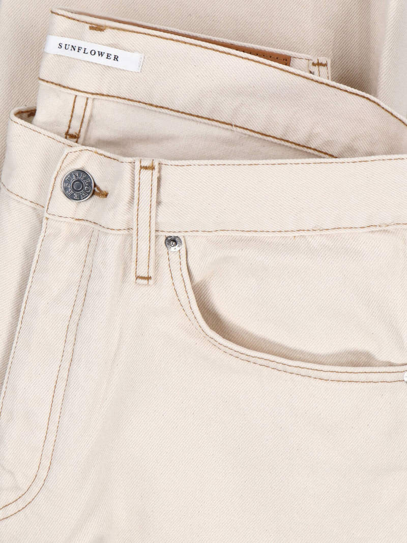 Sunflower Straight Jeans - Cream